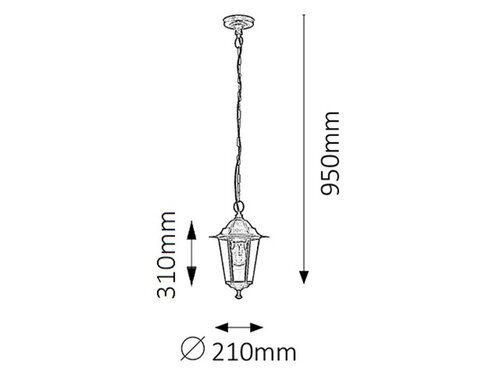 Rabalux Spoljna visilice Velence 8238