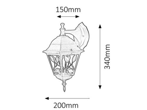 Rabalux Spoljna zidna rasveta Haga 8244