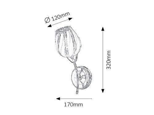 Rabalux Zidne lampe Danila 2968