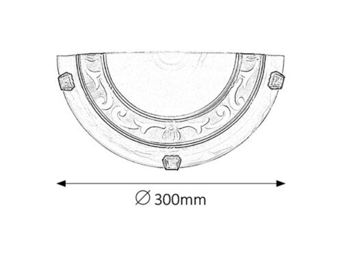 Rabalux Zidne lampe Laretta 3712