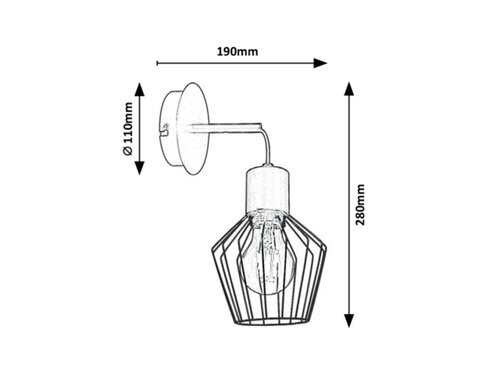 Rabalux Zidne lampe Belano 3538