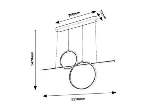 Rabalux Visilice Willow 6970