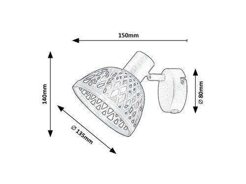 Rabalux Spot rasveta Rattan 3133