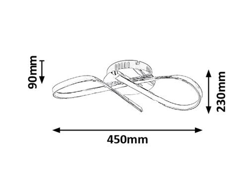 Rabalux Plafonjere Aniela 2187