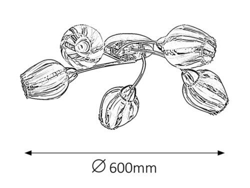 Rabalux Plafonjere Danila 2970