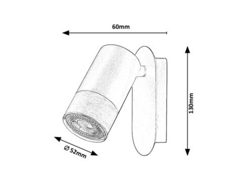 Rabalux Zidne lampe Zircon 5069