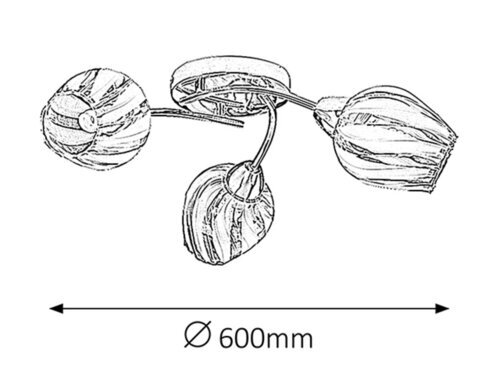 Rabalux Plafonjere Danila 2969