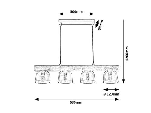 Rabalux Visilice Cardamom 3120