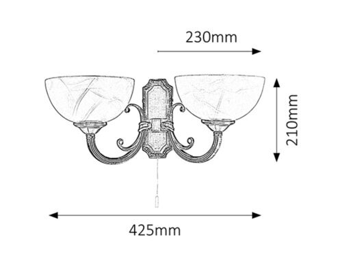 Rabalux Zidne lampe Marlene 8542