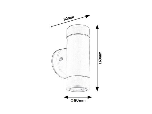 Rabalux Spoljna zidna rasveta Medina 8833