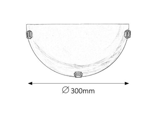 Rabalux Zidne lampe Alabastro 3002