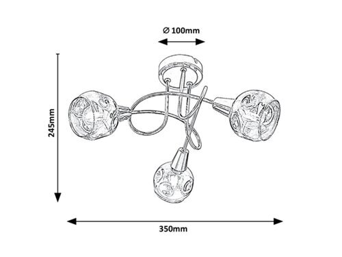 Rabalux Plafonjere Tamara 5348