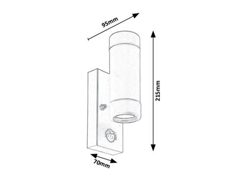 Rabalux Spoljna zidna rasveta Medina 8835