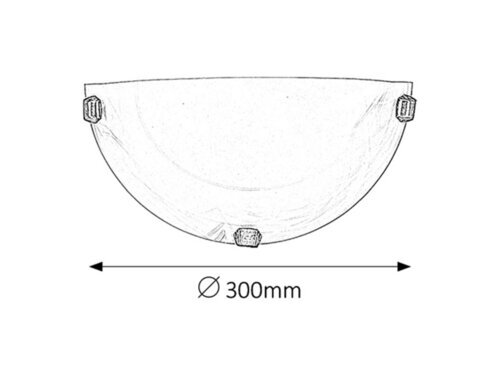 Rabalux Zidne lampe Alabastro 3003