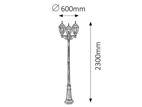 Rabalux Spoljna podna rasveta Toronto 8460