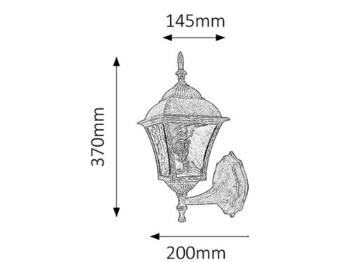 Rabalux Spoljna zidna rasveta Toscana 8392