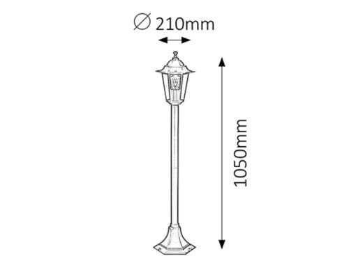 Rabalux Spoljna podna rasveta Velence 8210