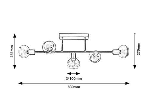 Rabalux Plafonjere Sullivan 3296