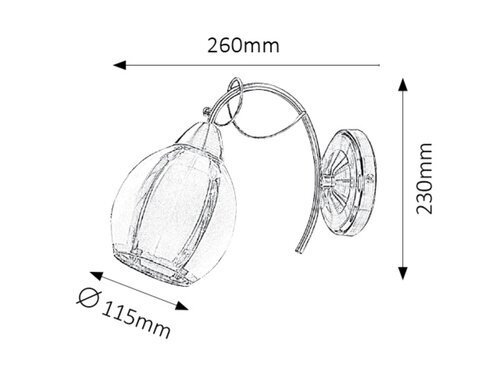 Rabalux Zidne lampe Joel 2269