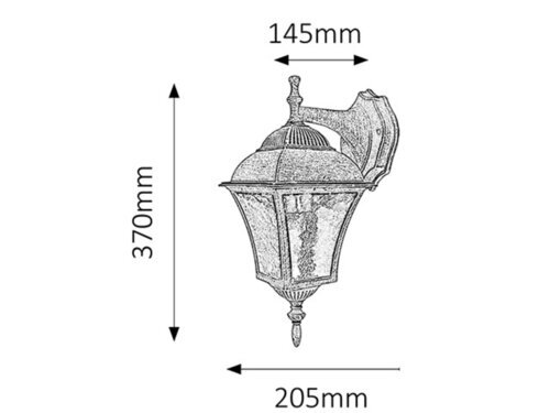 Rabalux Spoljna zidna rasveta Toscana 8396