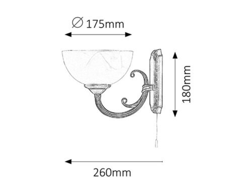 Rabalux Zidne lampe Marlene 8541