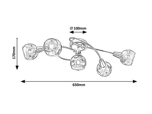Rabalux Plafonjere Tamara 5349