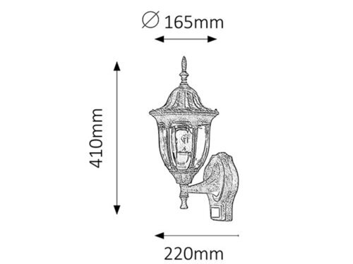 Rabalux Spoljna zidna rasveta Milano 8370