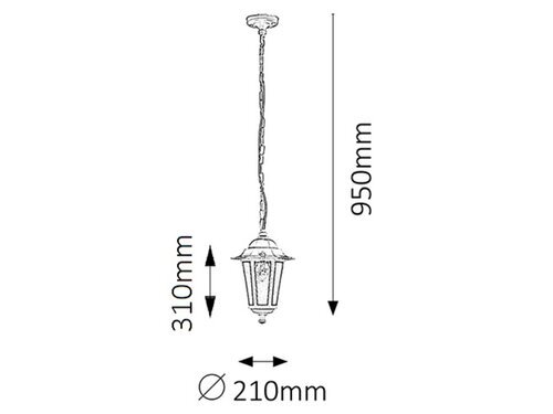 Rabalux Spoljna visilice Velence 8207