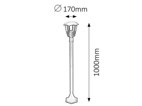 Rabalux Spoljna podna rasveta Marseille 8568