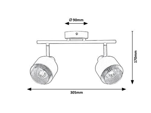 Rabalux Spot rasveta Fedora 3548