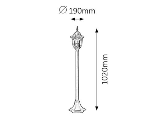 Rabalux Spoljna podna rasveta Milano 8345