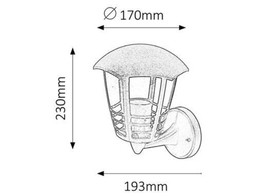 Rabalux Spoljna zidna rasveta Marseille 8618