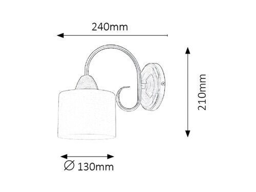 Rabalux Zidne lampe Edith 7274