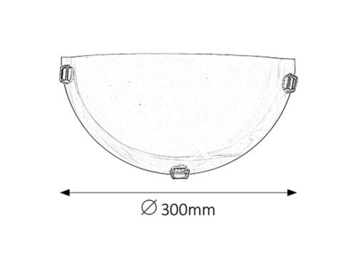 Rabalux Zidne lampe Alabastro 3001