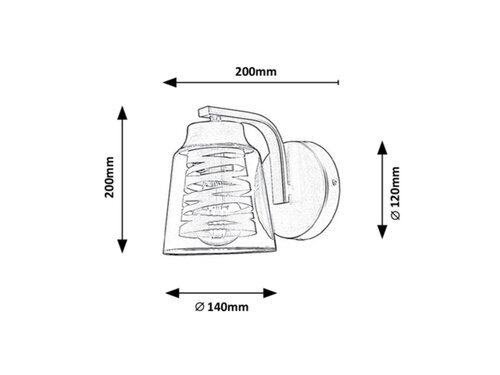Rabalux Zidne lampe Zenaida 3542