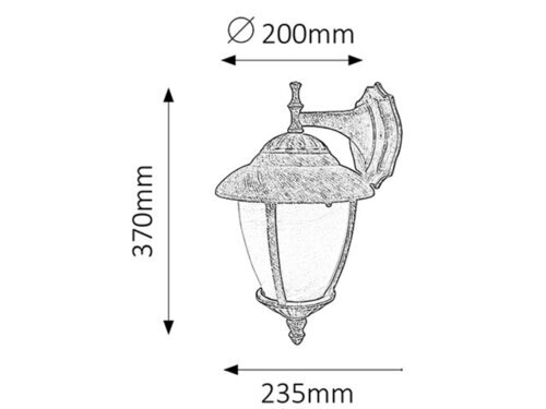 Rabalux Spoljna zidna rasveta Madrid 8476