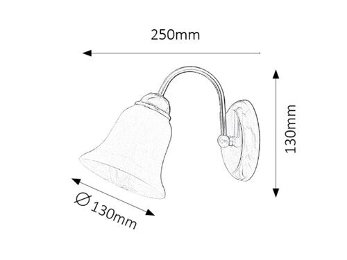 Rabalux Zidne lampe Francesca 7361