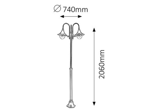 Rabalux Spoljna podna rasveta Konstanz 8248