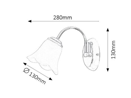 Rabalux Zidne lampe Rafaella 7241