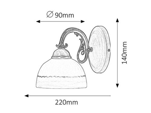 Rabalux Zidne lampe Flossi 8811