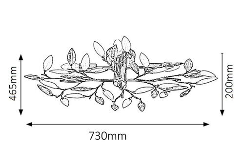 Rabalux Plafonjere Lilian 2839