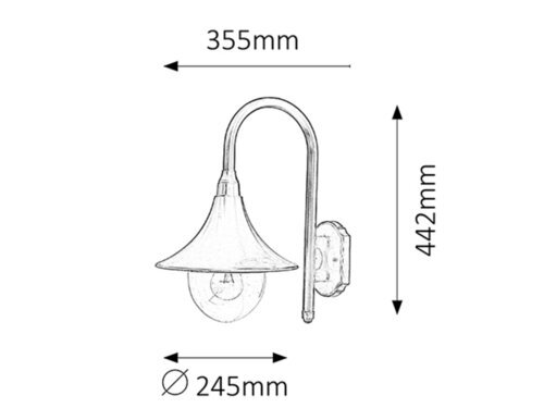 Rabalux Spoljna zidna rasveta Konstanz 8245