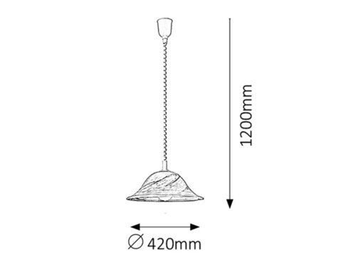 Rabalux Visilice Alabastro 3954