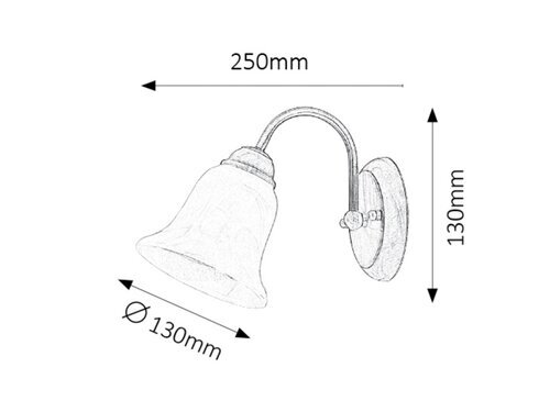 Rabalux Zidne lampe Francesca 7371