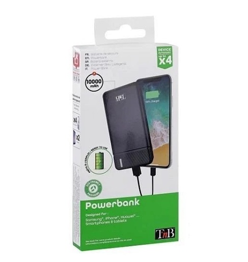 TNB PBU10000, 10000mAh, Black Powerbank