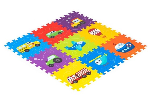 Eco Toys Podloga za igru Puzzle Vehicles 9 Elemenata 0392
