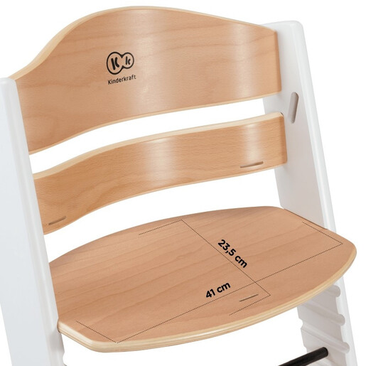 Kinderkraft Stolica za hranjenje 2U1 Enock Natur+Grey KKKENOCGRY0000