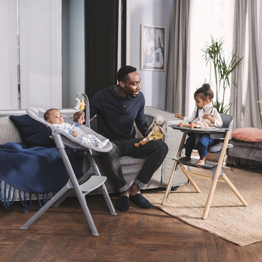 KINDERKRAFT STOLICA ZA HRANJENJE IGEE CLOUDY GREY