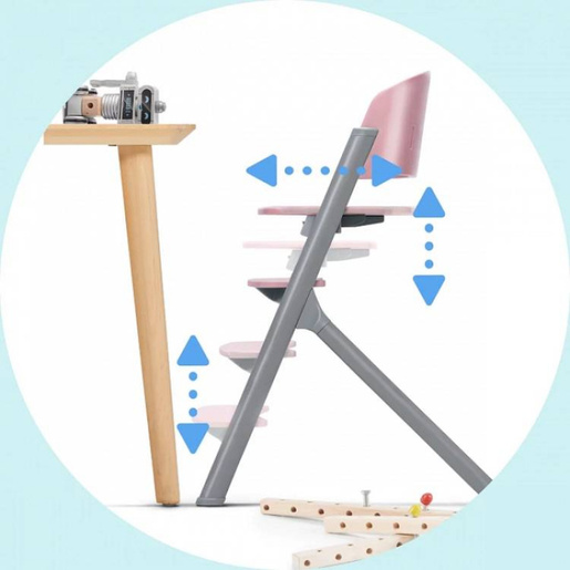 KINDERKRAFT STOLICA ZA HRANJENJE LIVY ASTERN PINK