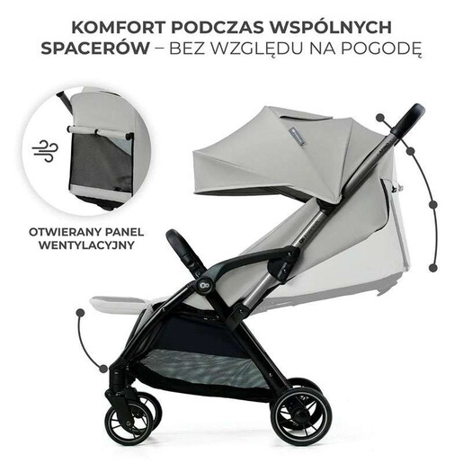 KINDERKRAFT KOLICA APINO - DOVE GREY